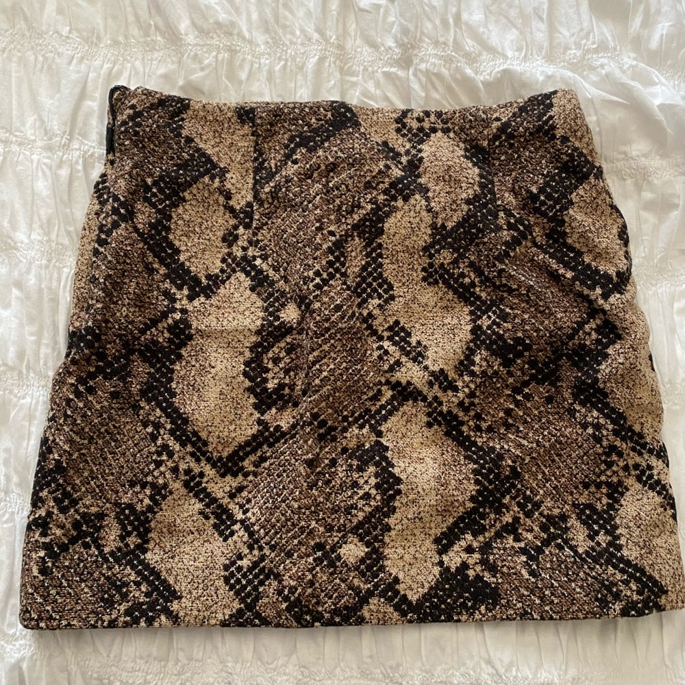 Snake skin skirt